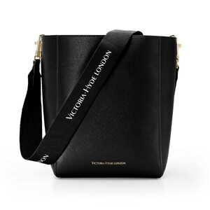 7373 Fashion Bucket Bags, Leather Handbags, Large Shoulder Bag Black